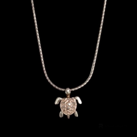Necklace 925 Sterling Silver Sea Turtle - Picture 3 of 9
